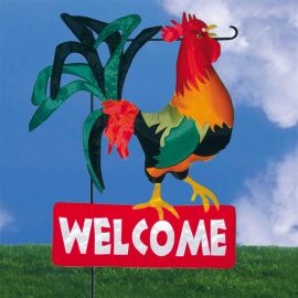 Inflatable Rooster Garden Charm Banner