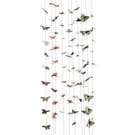 Pink Glitter Butterfly Garland (5F5012)