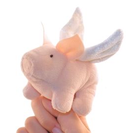 Flying Pig Finger Puppet