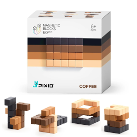 Pixio Magnetic Blocks Coffee (60pcs, 4 colors)
