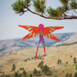 Damselfly Banner Red