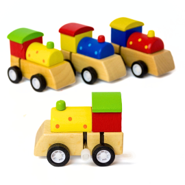 Wooden Train Wind-Up