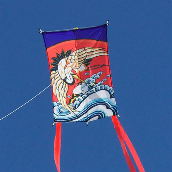 30 Inches Tall WindNSun Limited Edition Series Edo Crane Rip-Stop Nylon Kite