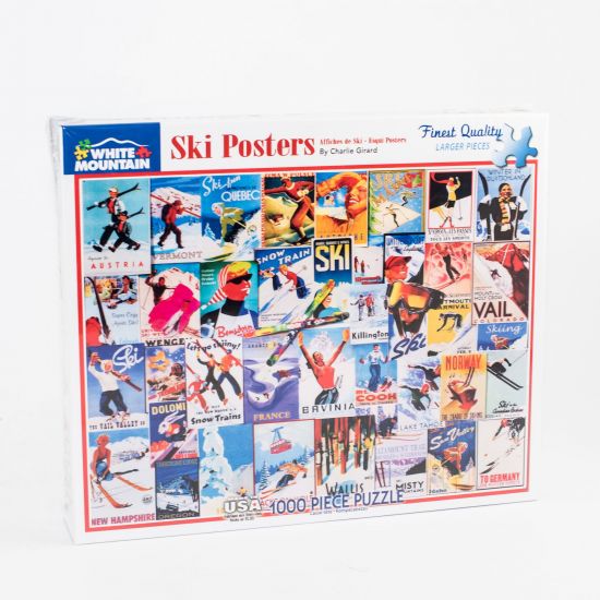 blad Gecomprimeerd Montgomery Ski Posters Jigsaw Puzzle - Buy at Into The Wind Kites - Buy at Into The  Wind Kites