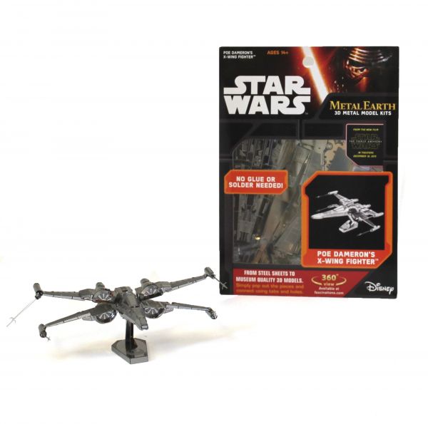 Pinzette 12699 Metall Earth Star Wars Poe's X-Wing Kampfflieger 3D Modell 