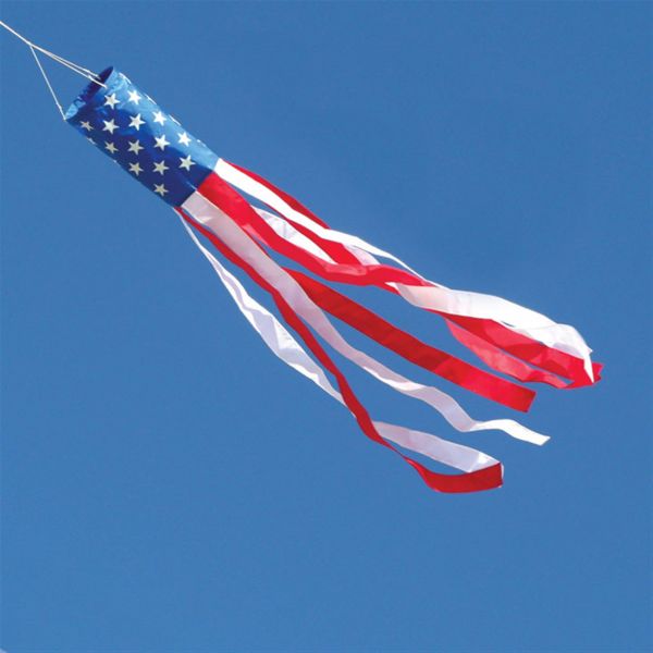 in The Breeze Stars and Stripes Embroidered Star Windsock 60 Inch for sale online 